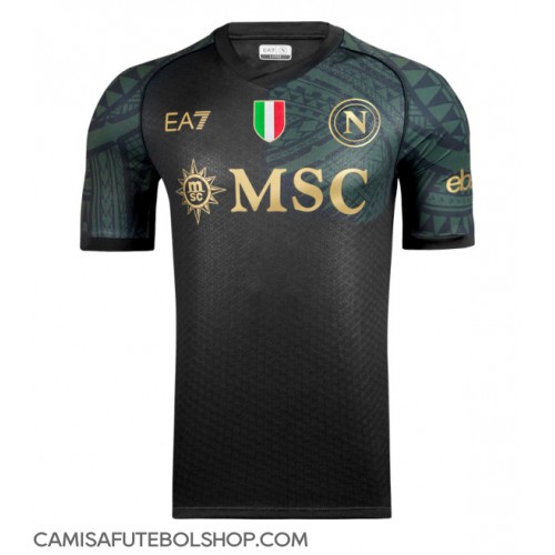 Camisa de time de futebol SSC Napoli Replicas 3º Equipamento 2023-24 Manga Curta